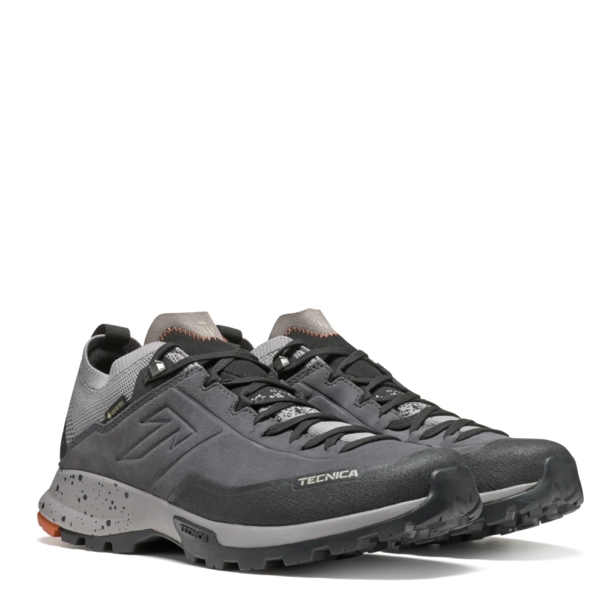 Pánska nízka turistická celokožená obuv TECNICA Forge Hike GTX Ms, dark grey burnt orange · záber 4