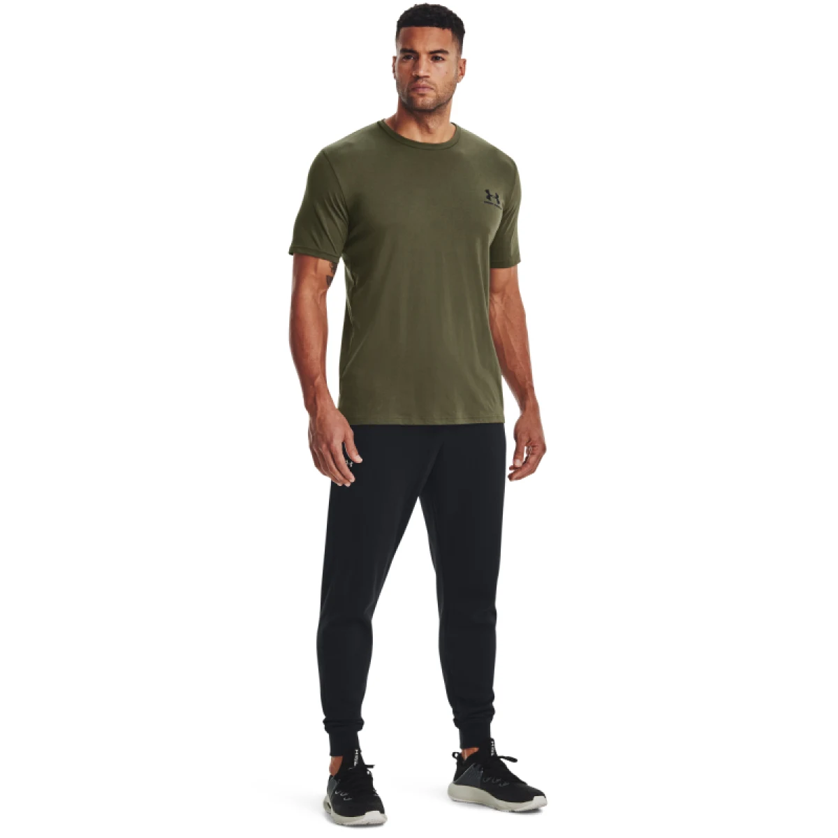 Pánske tričko s krátkym rukávom UNDER ARMOUR UA M SPORTSTYLE LC SS-GRN · záber 4