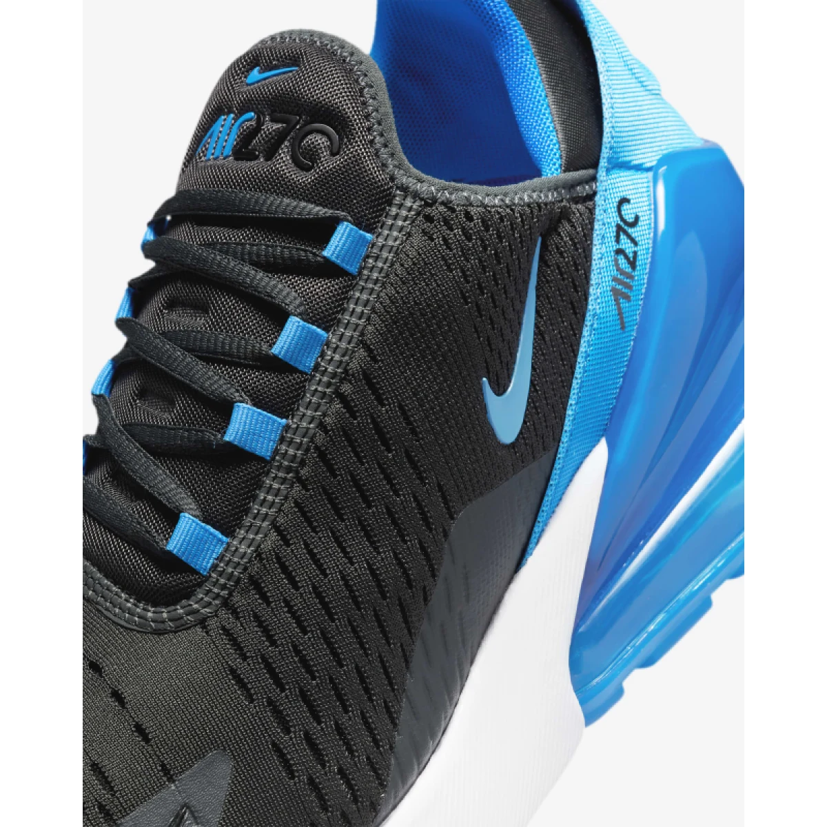 Pánska rekreačná obuv NIKE Air Max 270 anthracite black white photo blue · záber 5