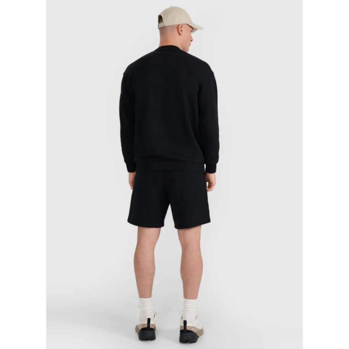Teplákové kraťasy 4F SHORTS CAS U544-20S-DEEP BLACK · záber 4