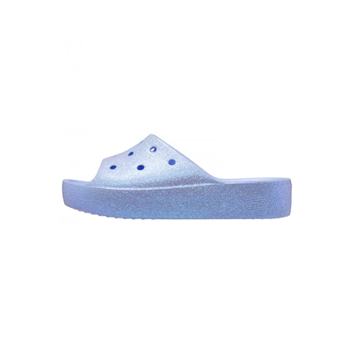 Dámske šlapky (plážová obuv) CROCS Classic Platform Glitter Slide W moon jelly · záber 3