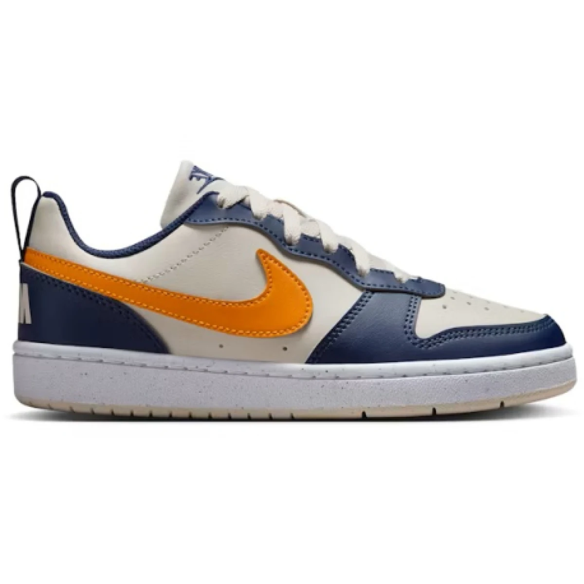 Chlapčenská rekreačná obuv NIKE Court Borough Low Recraft Jr orewood brown orange midnight navy · záber 1