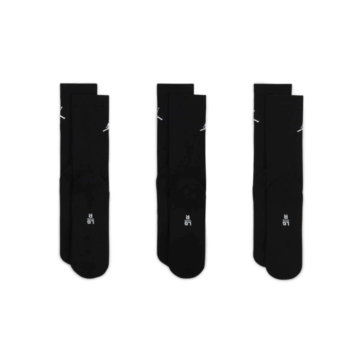 Pánske ponožky NIKE 3 PACK-Jordan Everyday Crew Socks (3 pairs) black black black · záber 3