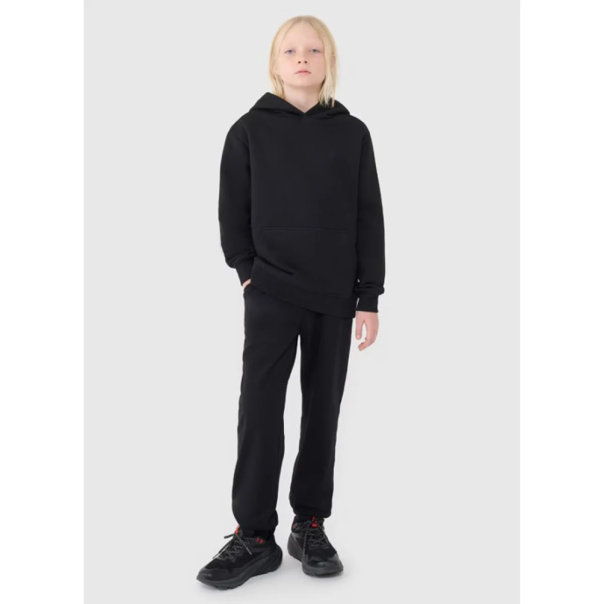 Chlapčenská mikina so zipsom 4F JUNIOR SWEATSHIRT-JWMM00TSWSM1860-20S-BLACK · záber 3