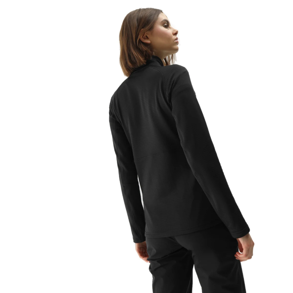 Dámska turistická mikina so zipsom 4F SWEATSHIRT FNK-4FWSS24TFSWF316-21S-BLACK · záber 3
