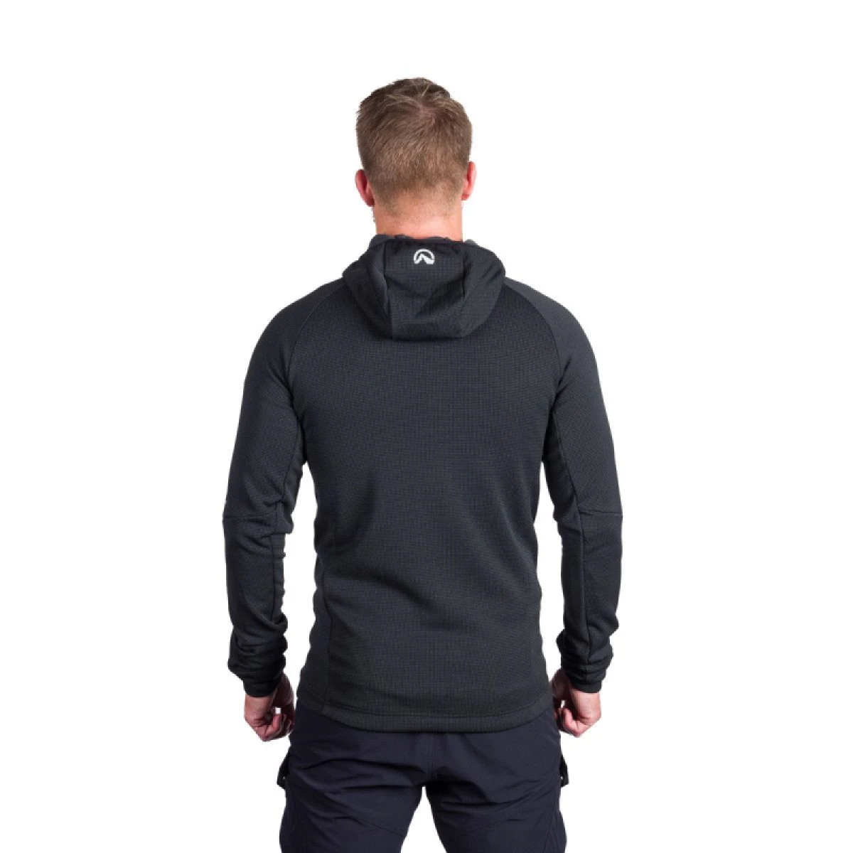 Pánska turistická mikina so zipsom NORTHFINDER EGON 411greyblack · záber 3