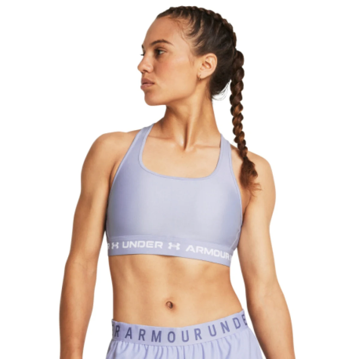Dámska tréningová športová podprsenka UNDER ARMOUR Crossback Mid Bra-PPL · záber 1