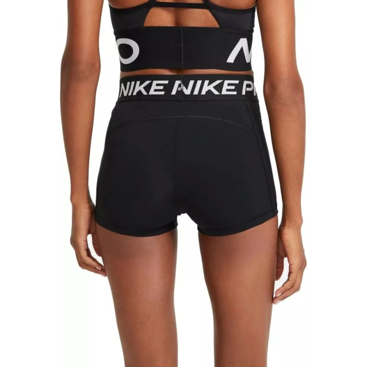 Dámske tréningové kraťasy NIKE PRO Shorts 010 BLACK WHITE · záber 2
