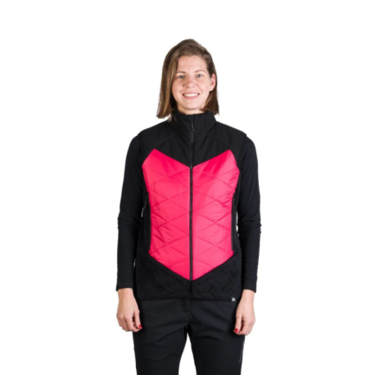 Dámska turistická vesta NORTHFINDER MARIANNE-276blackpink · záber 1