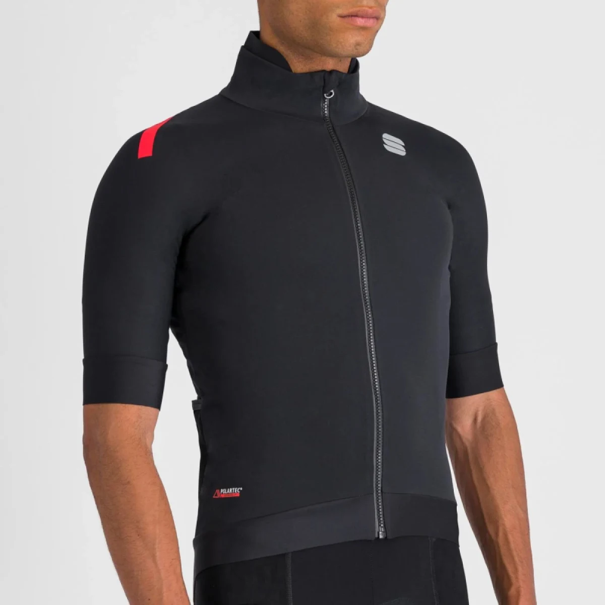 Pánska cyklistická bunda SPORTFUL Fiandre pro jacket short sleeve, black · záber 4