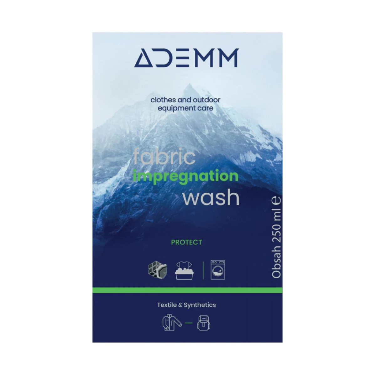 Ošetrovací prípravok na textil ADEMM Fabric Impregnation Wash 250 ml, CZ SK · záber 3