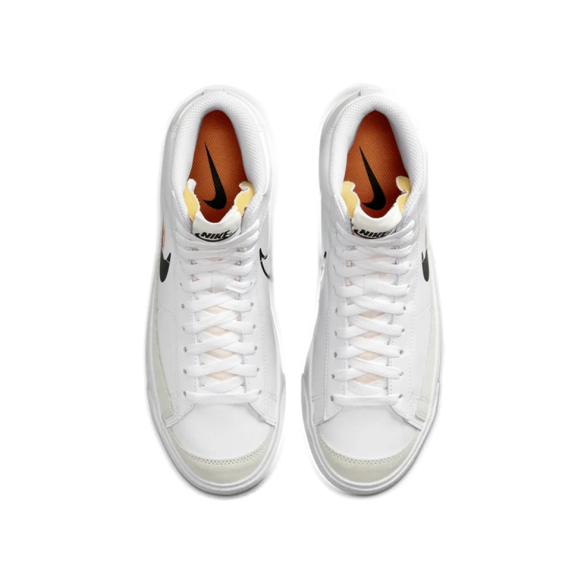 Pánska vychádzková obuv NIKE Blazer Mid 77 white bright mandarin medium ash black · záber 5