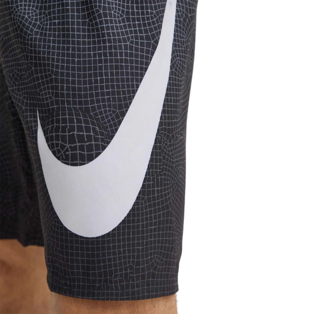Pánske plavky NIKE SWIM Grid Swoosh Breaker 9 inch-001-Black · záber 3