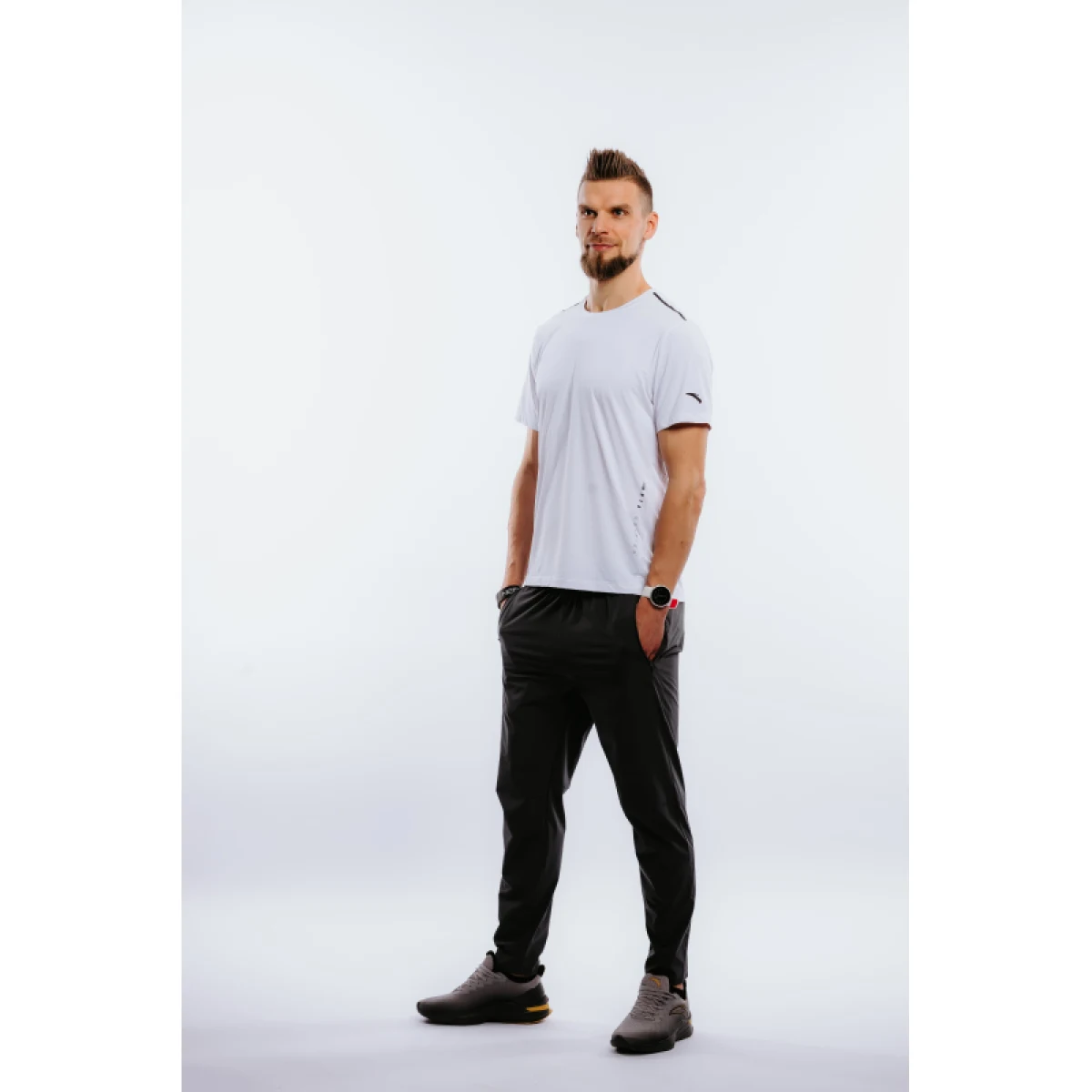 Pánske bežecké nohavice ANTA Ankle Pants-852225501-2-SS22_Q2-Candle Ash Grey · záber 3