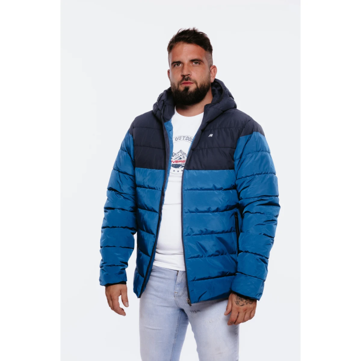 Pánska bunda AUTHORITY CJ-METRO blue melange · záber 3