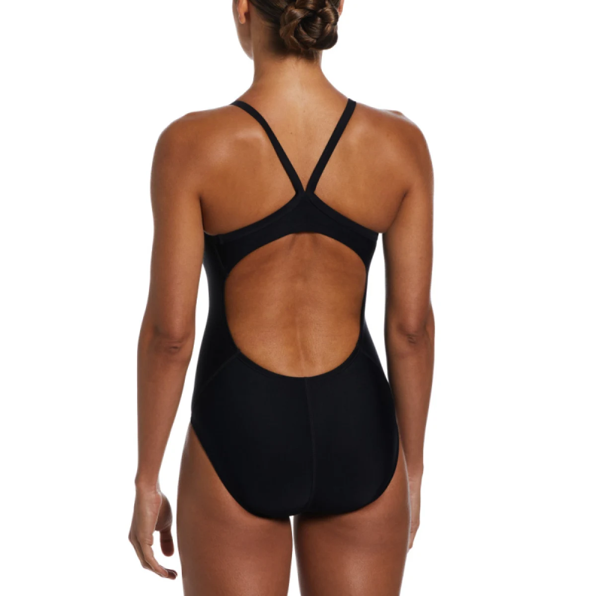 Dámske plavecké jednodielne plavky NIKE SWIM SOLID BLACK-BLACK · záber 2