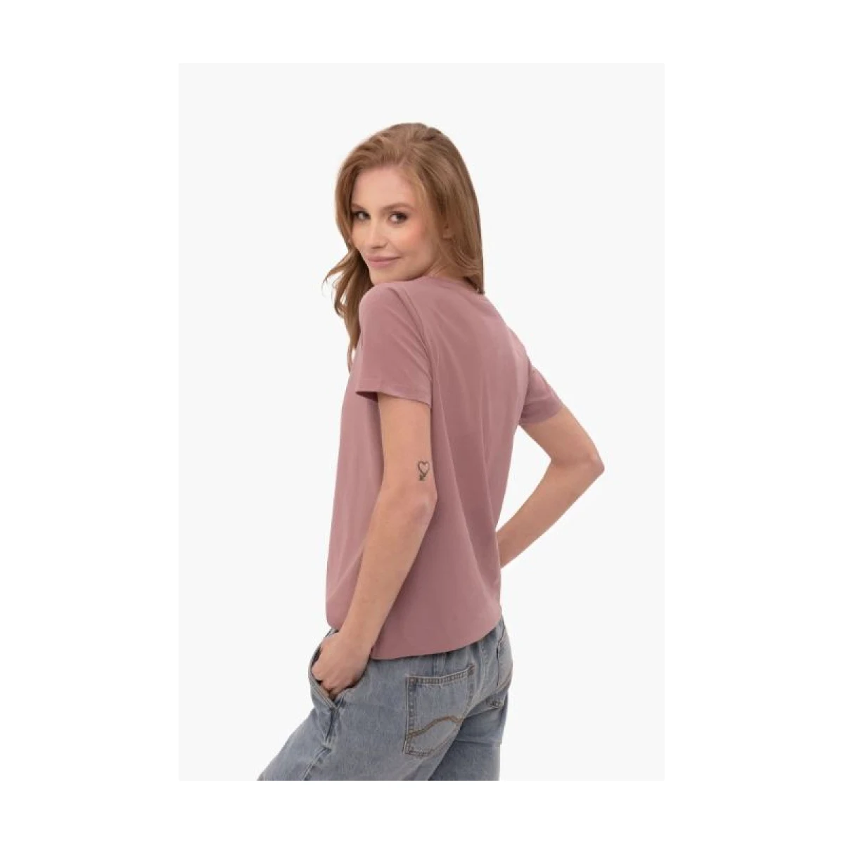 Dámske tričko s krátkym rukávom VOLCANO QUEEN-102-BEIGE · záber 2