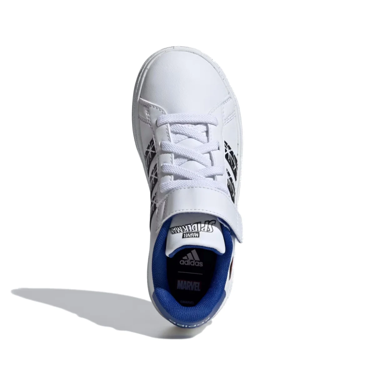 Chlapčenská rekreačná obuv ADIDAS Marvel Spider-Man Grand Court white core black royal blue · záber 5