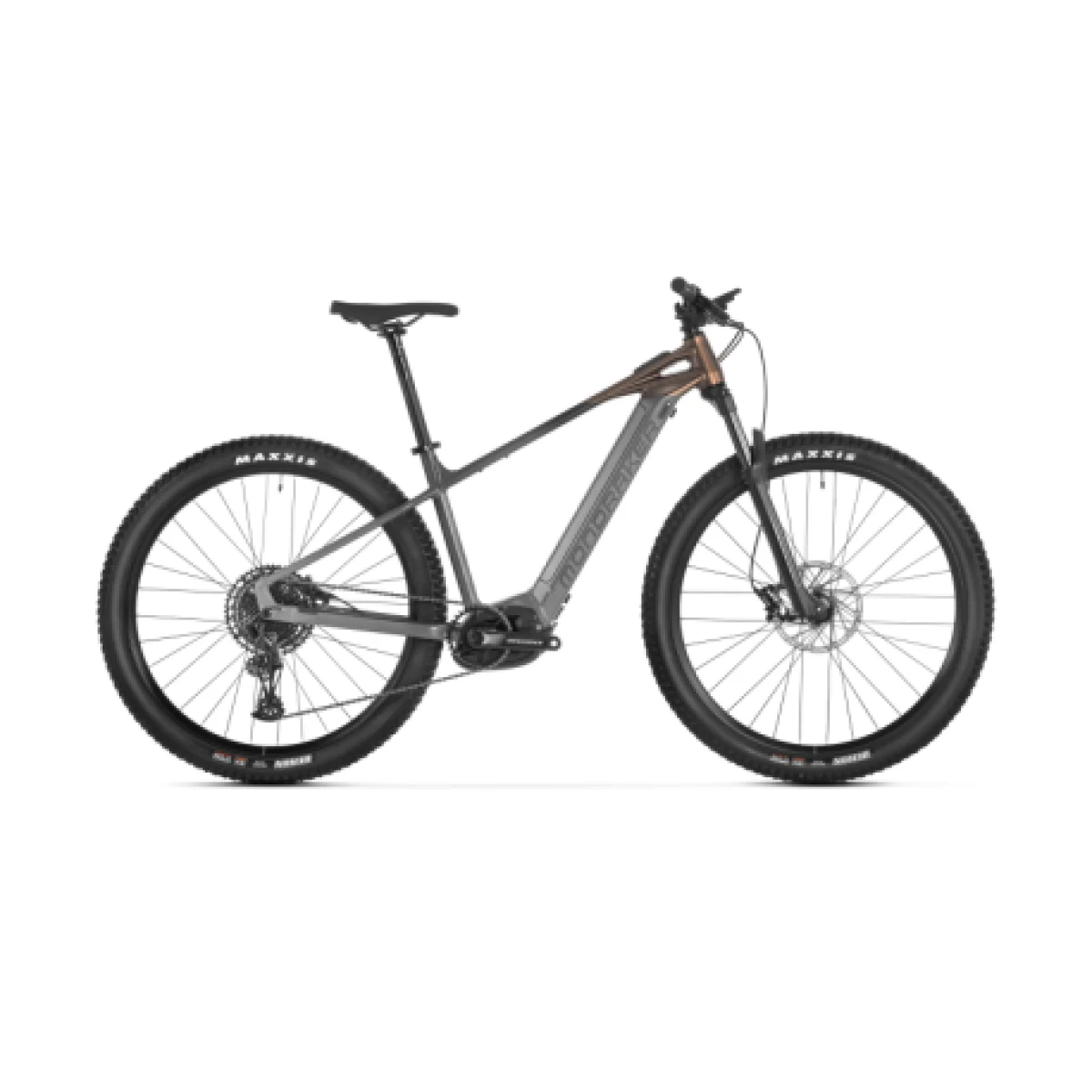 Horský elektrobicykel MONDRAKER Prime 29, nimbus grey bronze vortex grey · záber 1