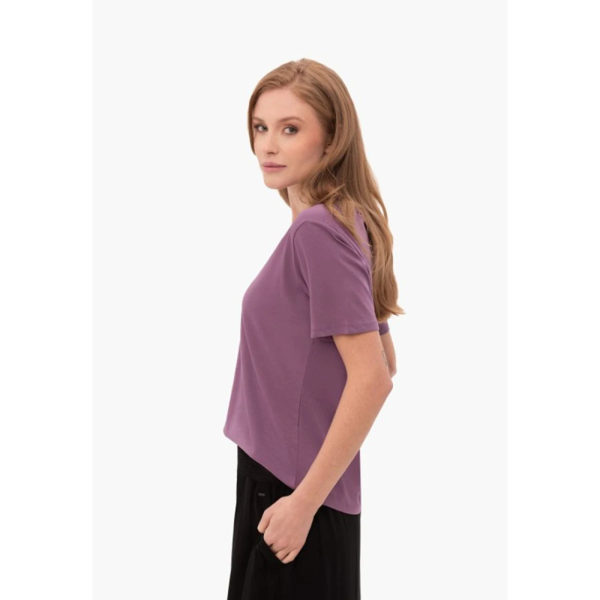 Dámske tričko s krátkym rukávom VOLCANO LEA-402-VIOLET · záber 3