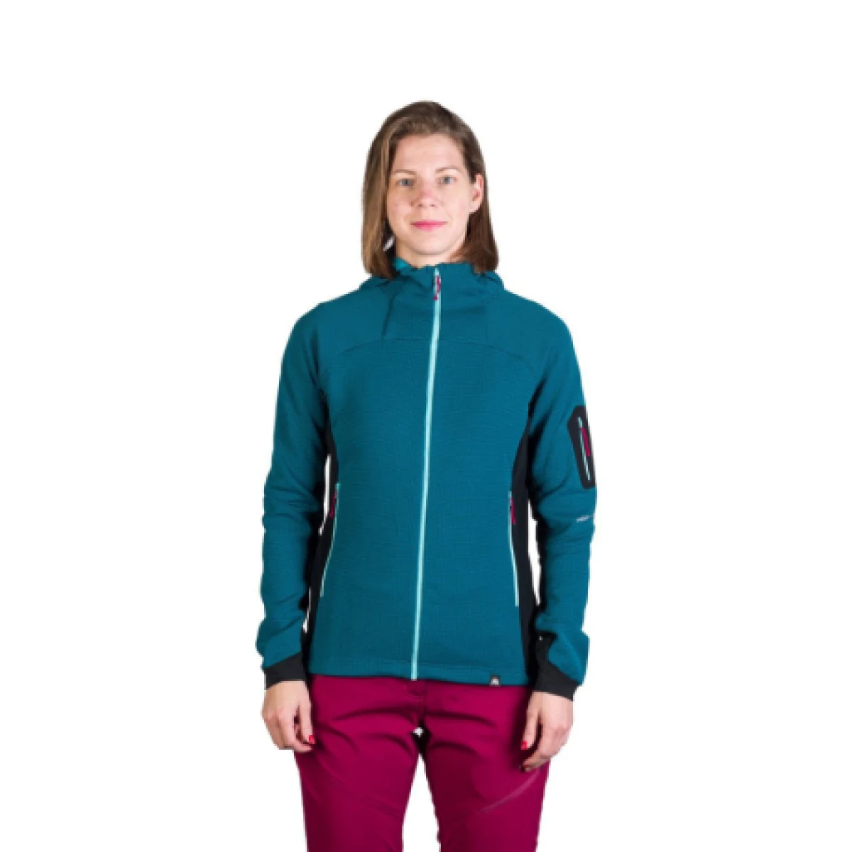 Dámska turistická mikina so zipsom NORTHFINDER DARLA-630inkblueblack · záber 1