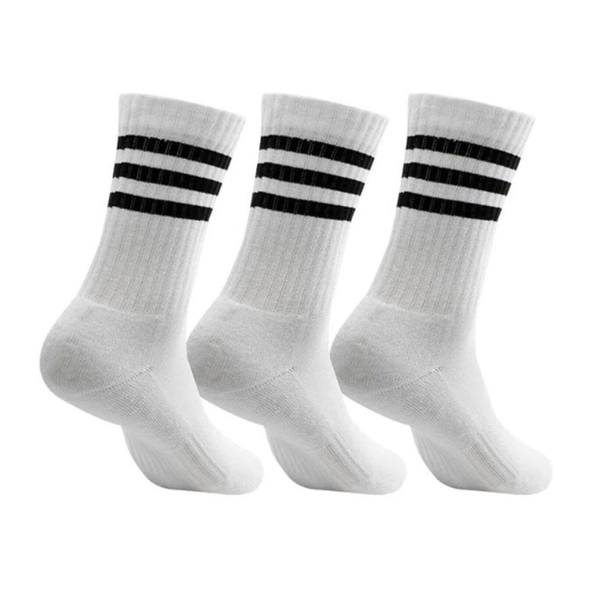 Ponožky ADIDAS 3S C SPW CRW 3P WHITE BLACK · záber 3