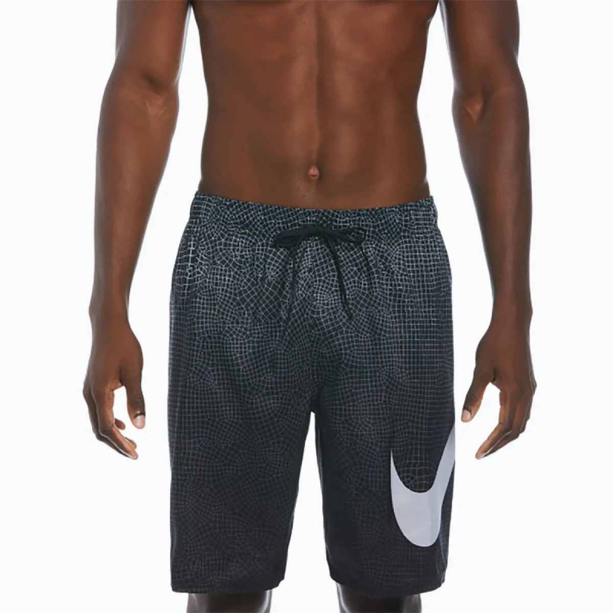 Pánske plavky NIKE SWIM Grid Swoosh Breaker 9 inch-001-Black · záber 5