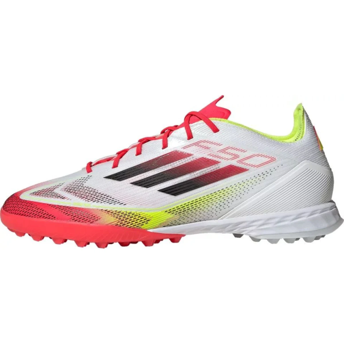 Pánske futbalové kopačky turfy ADIDAS F50 Pro M TF cloud white core black solar yellow · záber 2