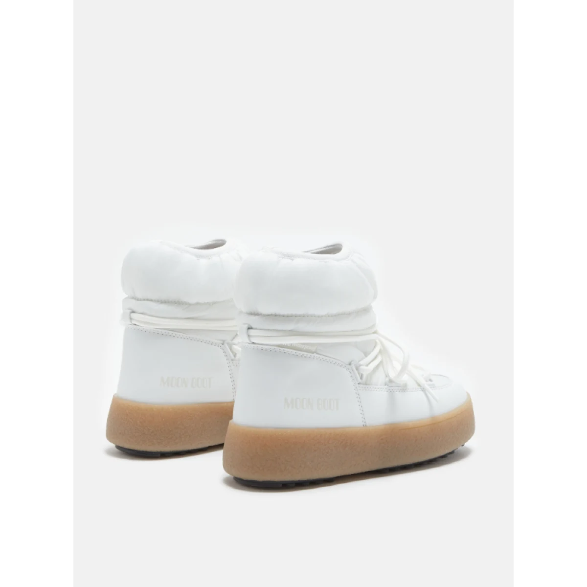 Dievčenské členkové zimné topánky MOON BOOT JTRACK LOW NYLON WP, 002 white · záber 4
