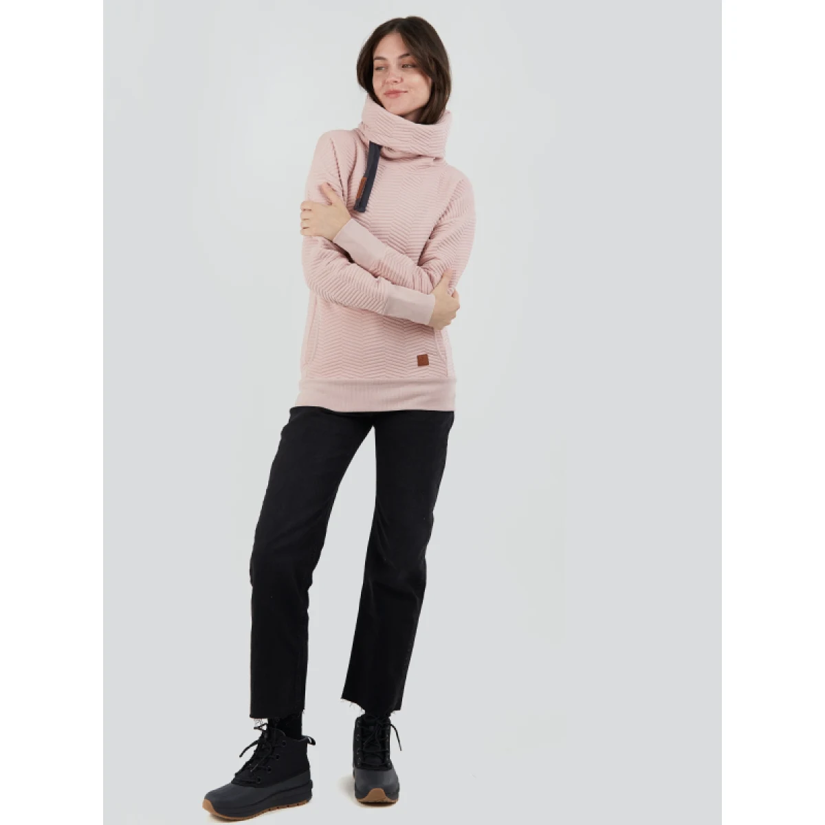 Dámska mikina FUNDANGO Aliz Pullover-330-rose · záber 4