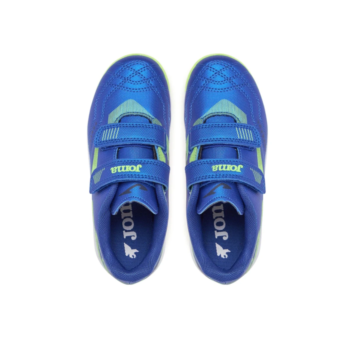 Chlapčenské futbalové kopačky halové JOMA Powerfull 2504 K IC royal blue green · záber 4