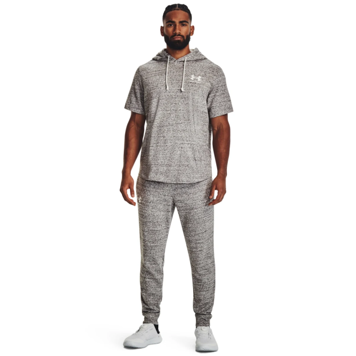 Pánske tepláky UNDER ARMOUR UA Rival Terry Jogger-WHT · záber 3