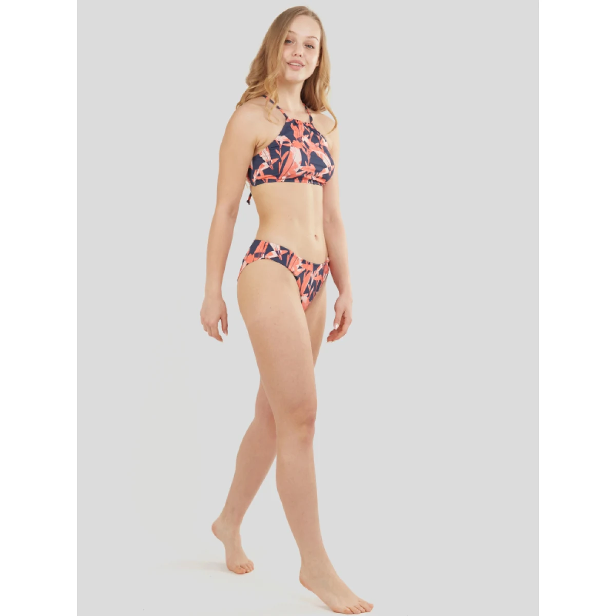Dámske plavky vrchný diel FUNDANGO Hogg High Neck Top-354-sugar coral · záber 5