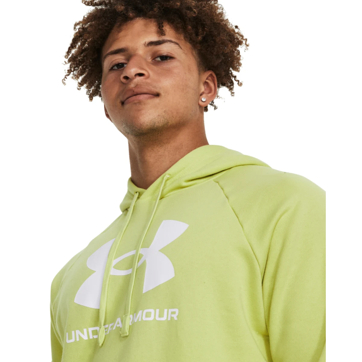 Pánska zateplená mikina s kapucňou UNDER ARMOUR UA Rival Fleece Logo HD-YLW · záber 2