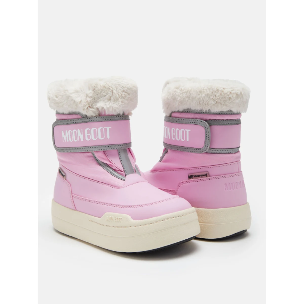 Juniorské vysoké zimné topánky MOON BOOT MB JR PARK STRAP-J001 PINK · záber 2