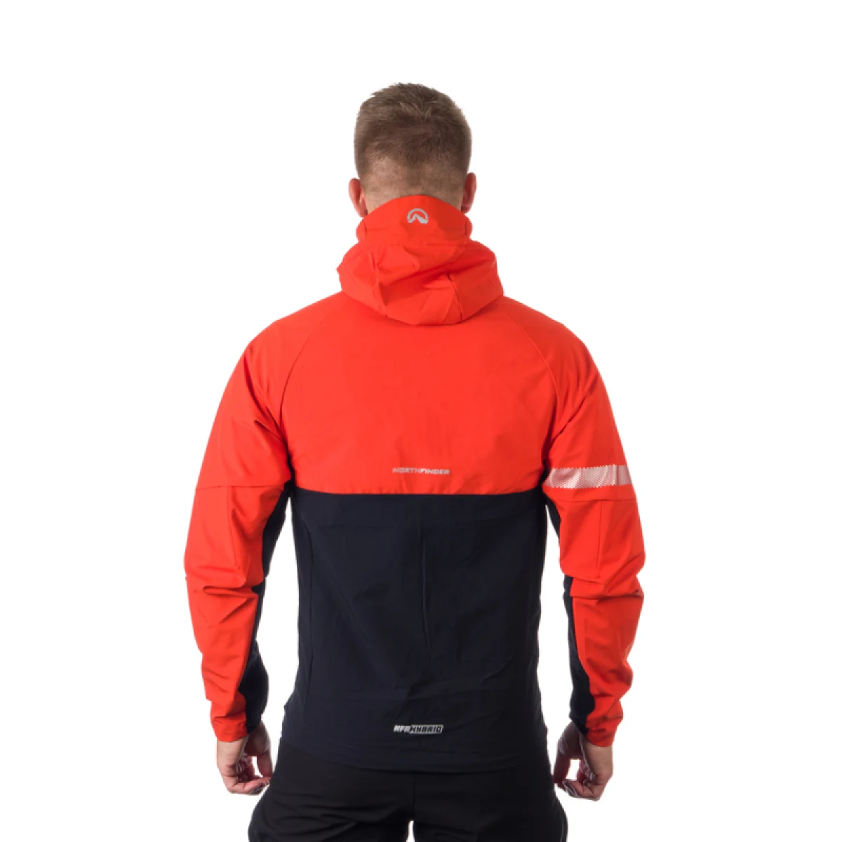 Pánska turistická bunda NORTHFINDER GREGORY-170-orangeblack · záber 4