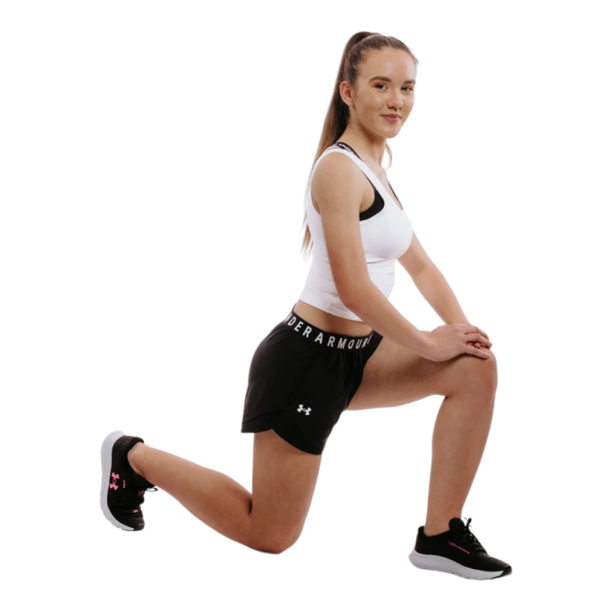 Dámske tréningové tielko UNDER ARMOUR Motion Tank-WHT · záber 4