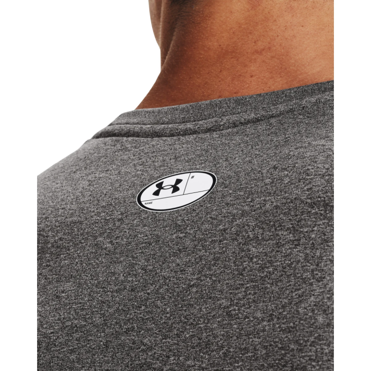 Pánske kompresné tričko s dlhým rukávom UNDER ARMOUR UA CG Armour Fitted Crew-GRY · záber 3