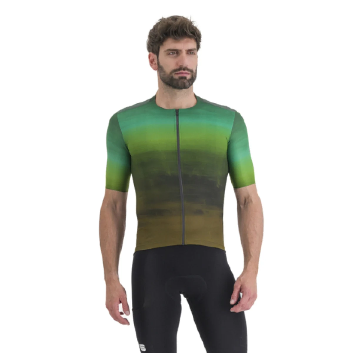 Pánsky cyklistický dres s krátkym rukávom SPORTFUL Flow supergiara jersey, nightshade dark gold · záber 1