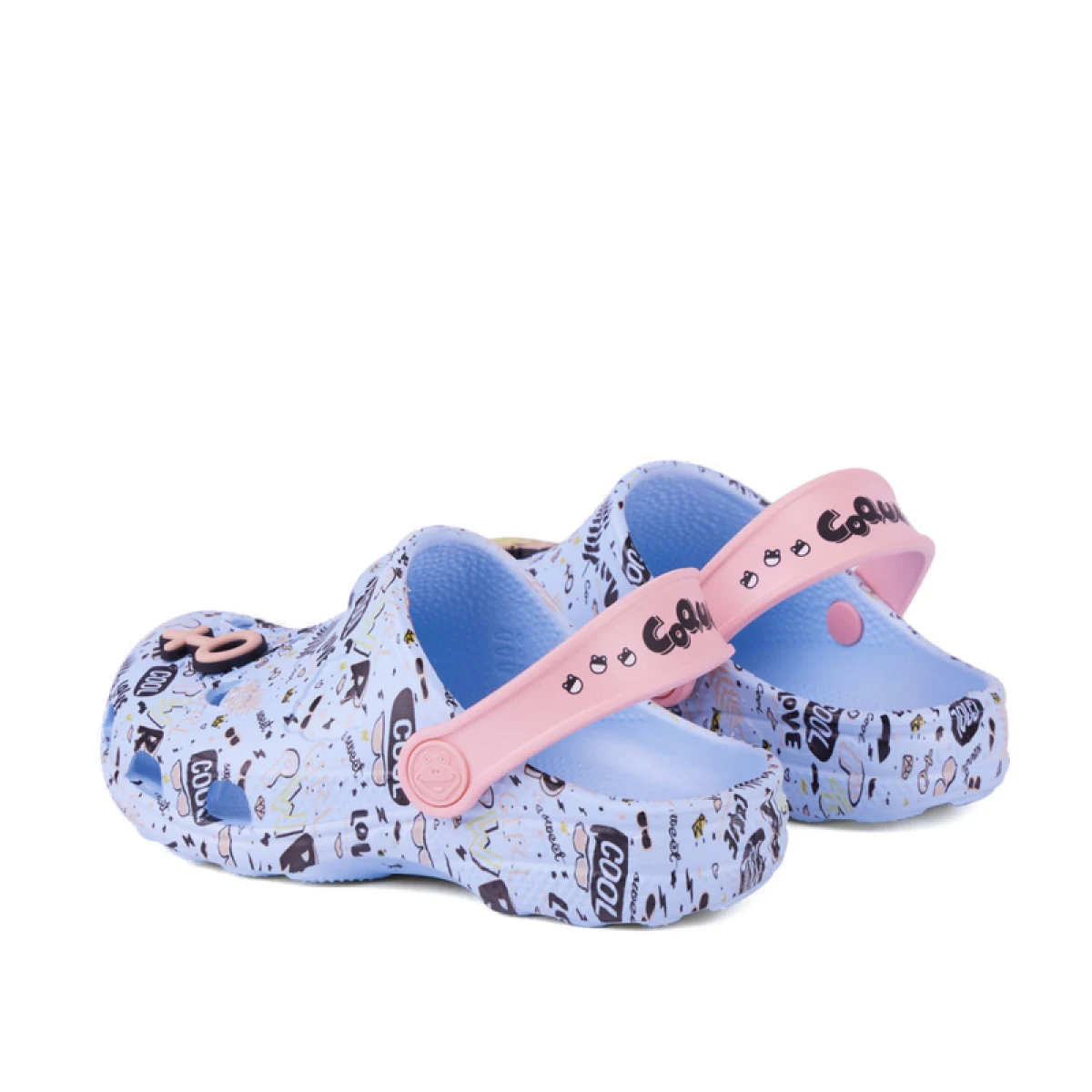 Dievčenské kroksy (rekreačná obuv) COQUI Little Frog + Amulet candy blue baby pink · záber 4