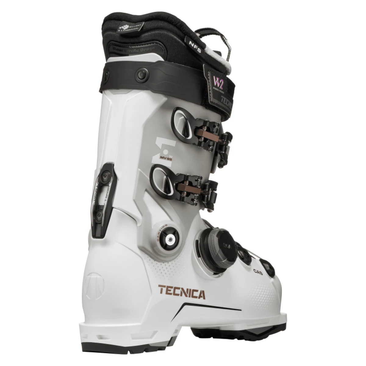 Dámske lyžiarky na zjazdovku - on piste TECNICA Mach BOA MV 95 W GW, cold white · záber 5