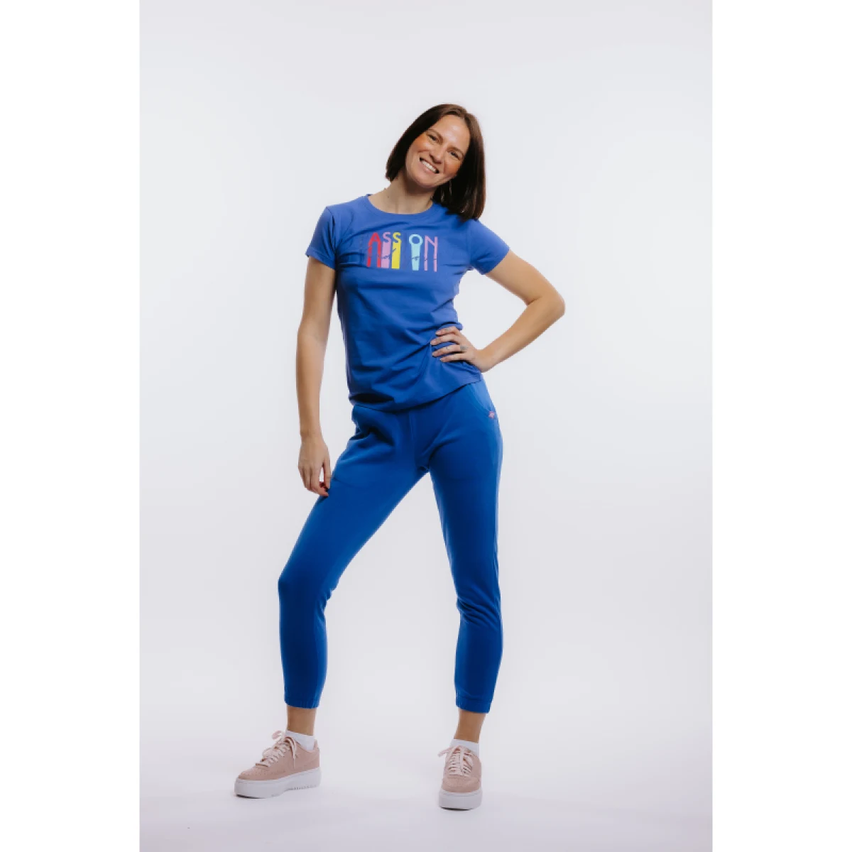 Dámske tepláky AUTHORITY TP-NEO W blue · záber 2