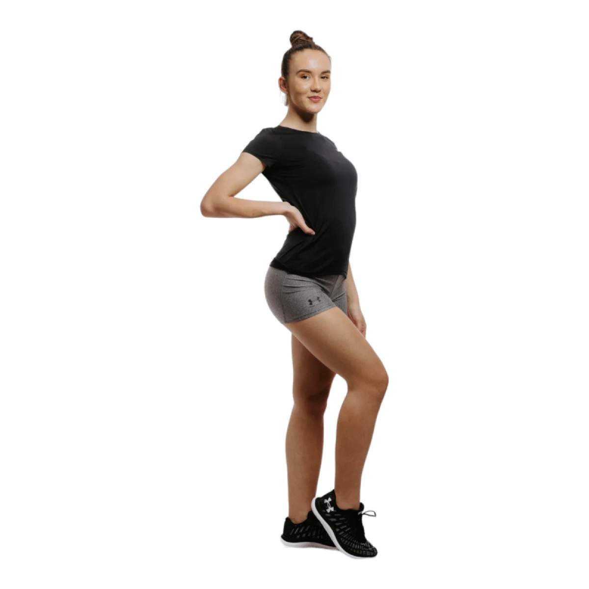 Dámske tréningové kraťasy UNDER ARMOUR UA HG Shorty-GRY · záber 2