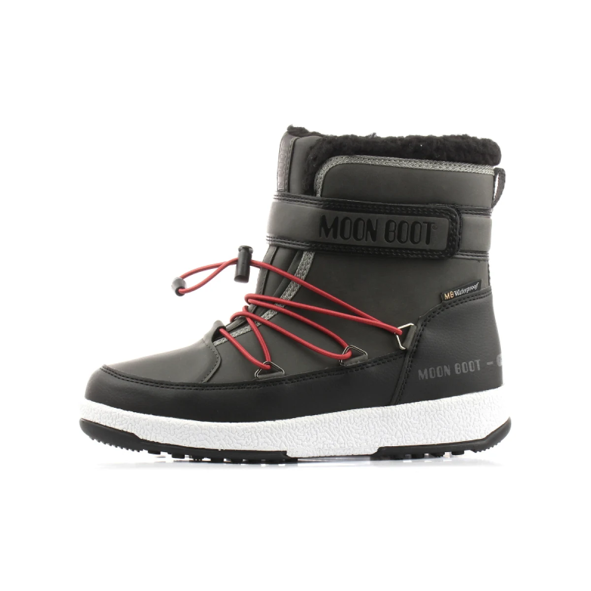 Chlapčenské vysoké zimné topánky MOON BOOT JR BOY BOOT, 002 black castlerock · záber 2