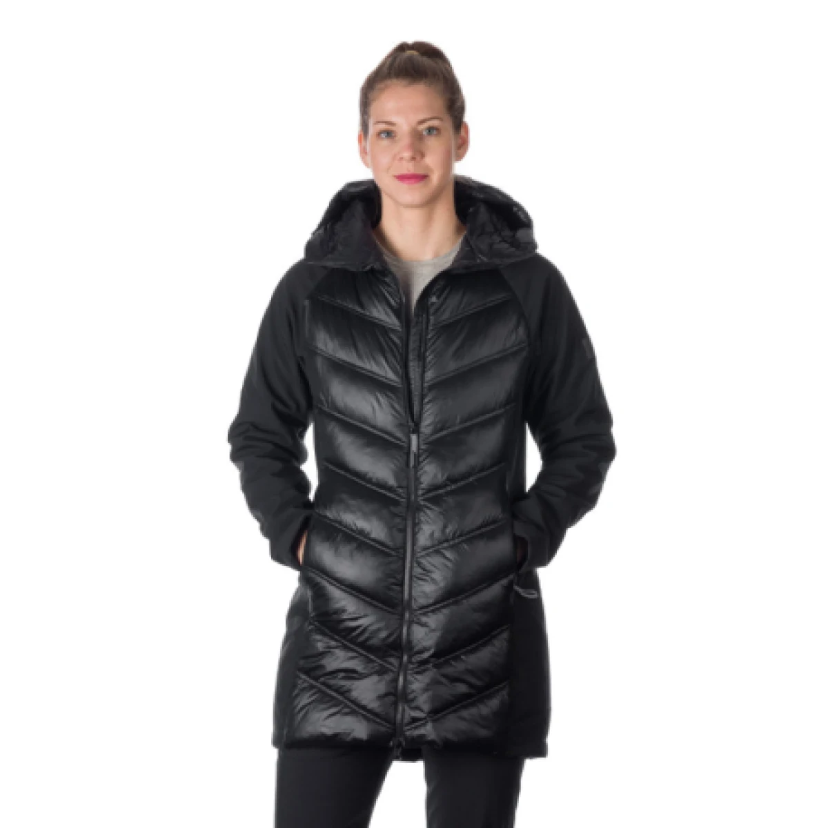 Dámska turistická softshellová bunda NORTHFINDER MARGIE-269-black · záber 1
