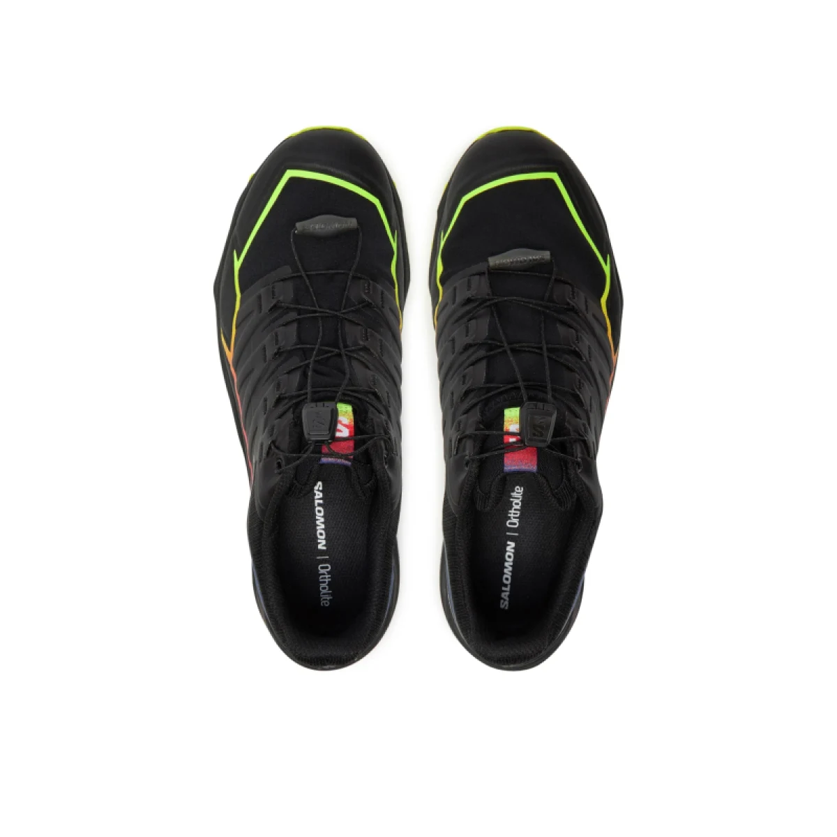 Pánska bežecká trailová obuv SALOMON ThunderCross GTX Blue Fire black surf the web safety yellow · záber 4