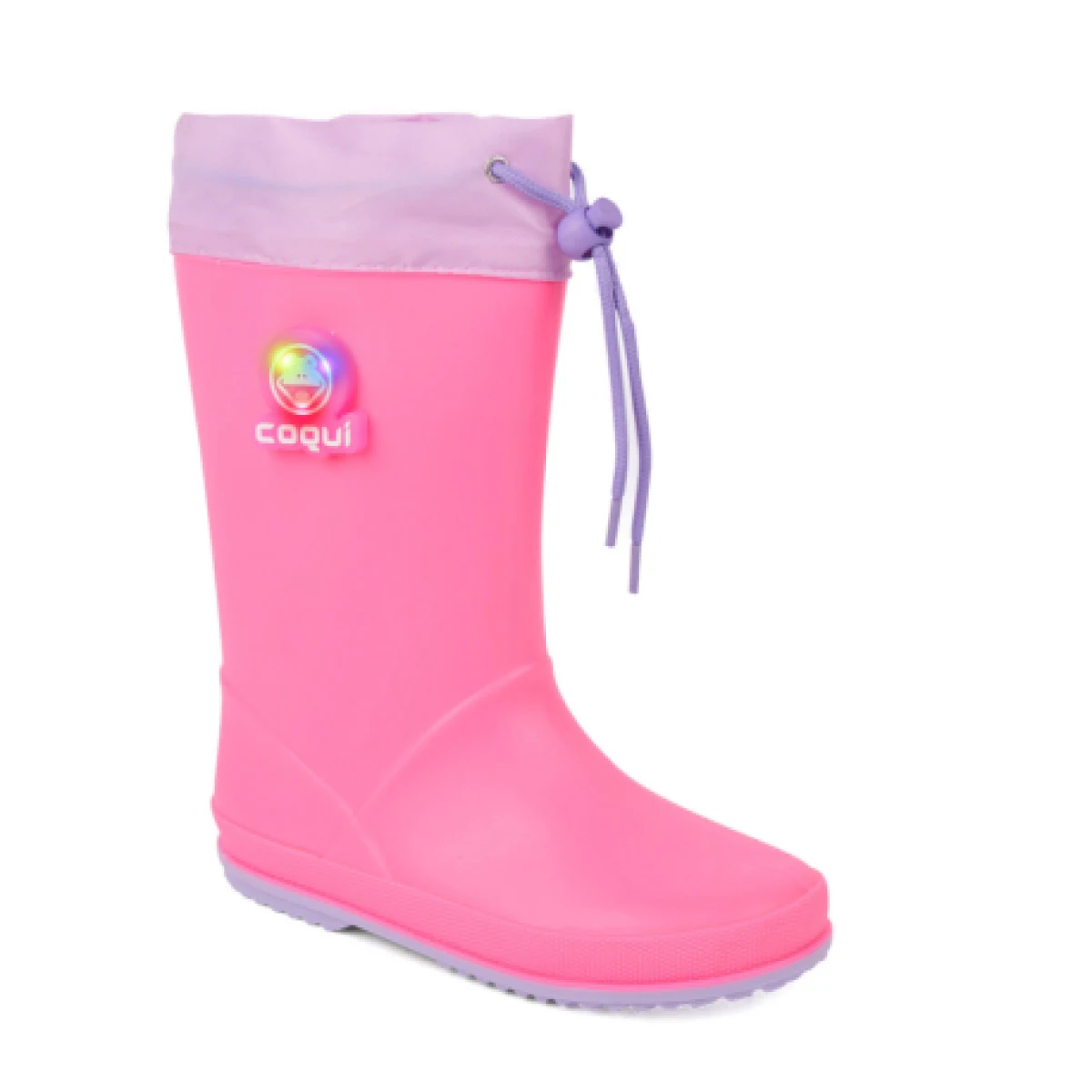 Dievčenské gumáky COQUI Rainy Collar light fuchsia light lila flash · záber 1