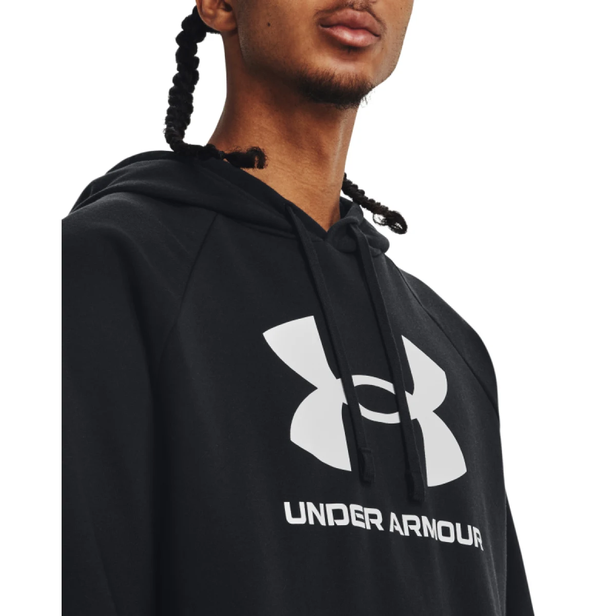 Pánska zateplená mikina s kapucňou UNDER ARMOUR UA Rival Fleece Logo HD-BLK · záber 4
