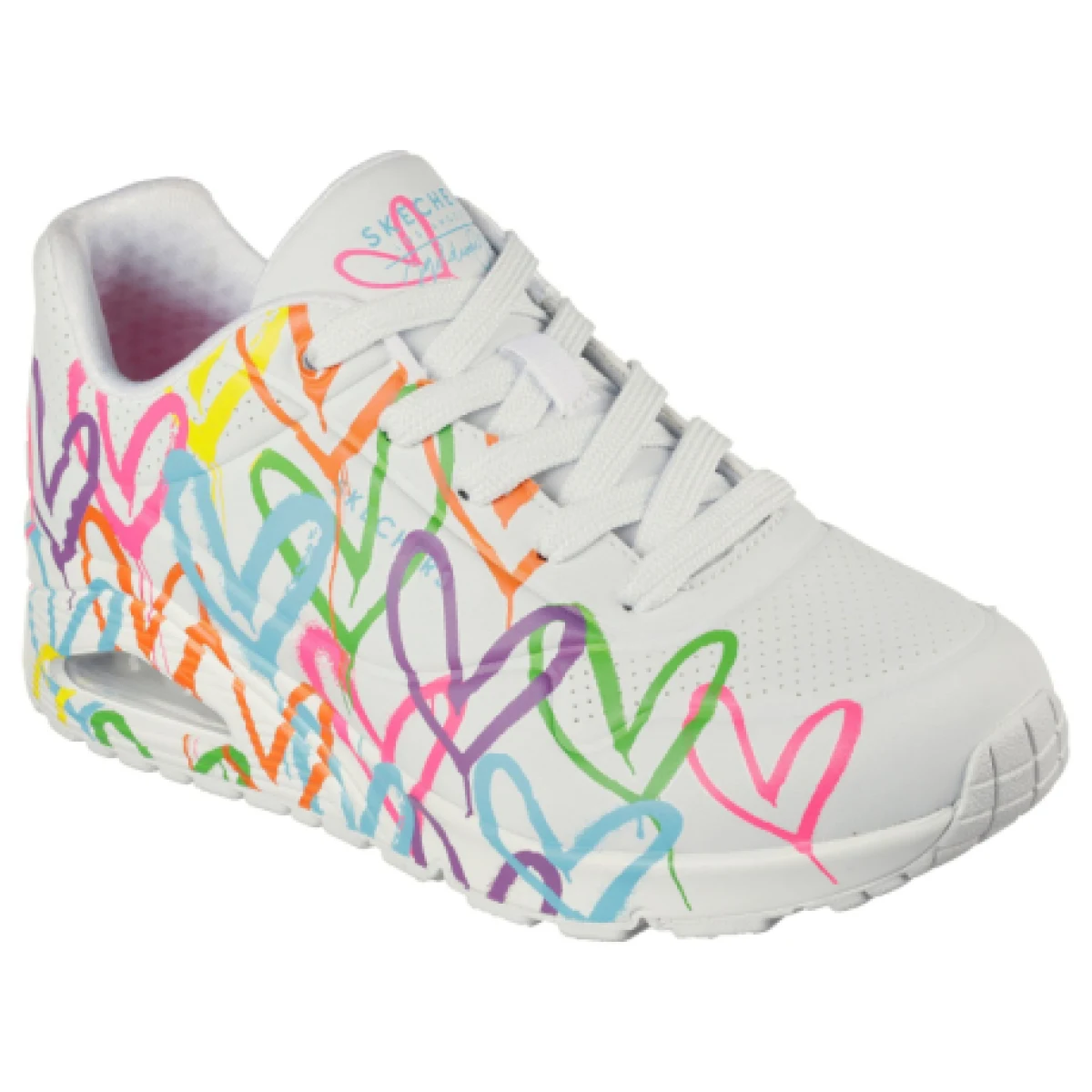 Dámska vychádzková obuv SKECHERS Uno Highlight Love white multi · záber 1