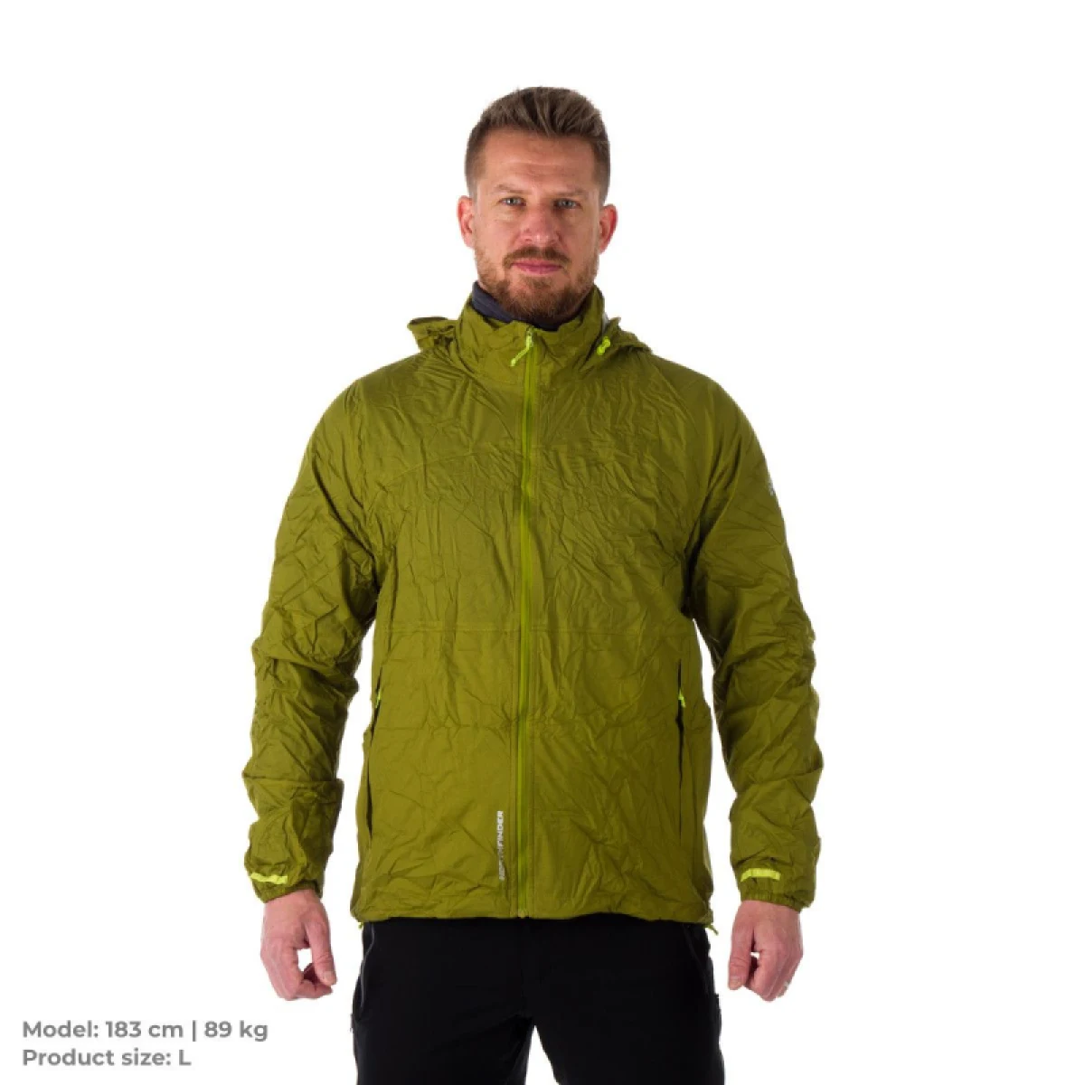 Pánska tréningová bunda s kapucňou NORTHFINDER NORTHKIT-BU-32682SII-macawgreen · záber 3
